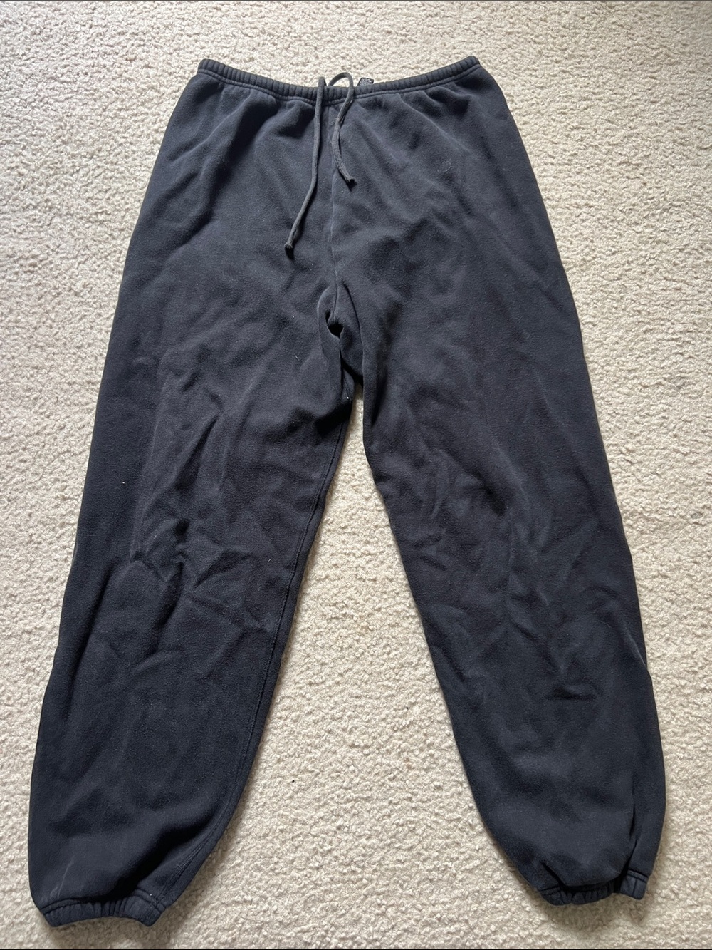 SKIMS Black Fleece Jogger Sweatpants